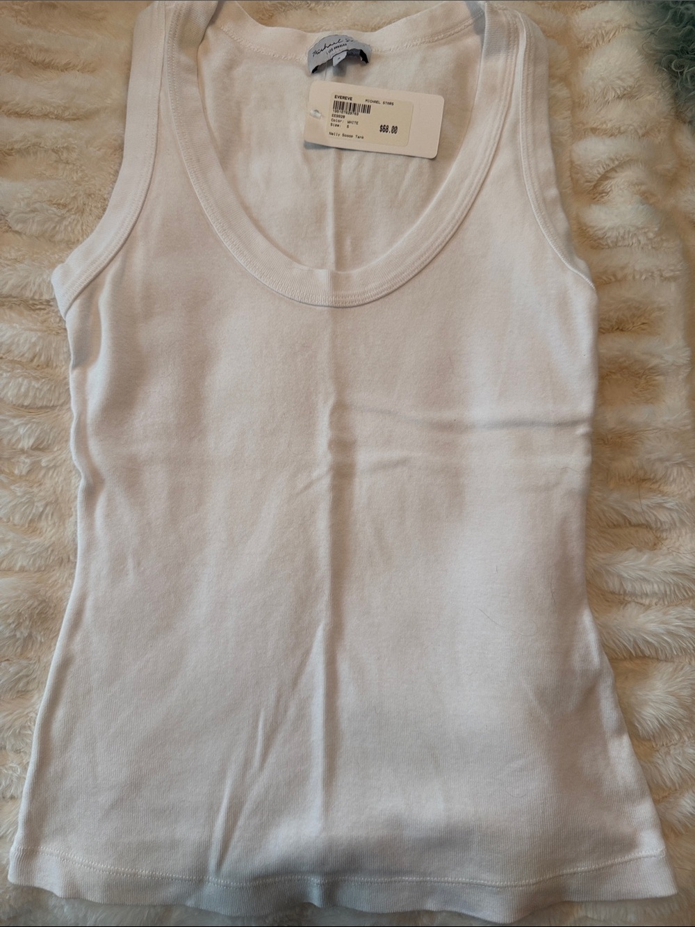 Michael Stars Nelly Scoop Tank White NWT Evereve